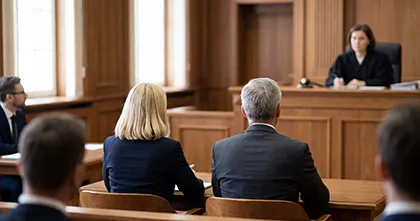 Plaintiff attorneys at plaintiff table addressing judge