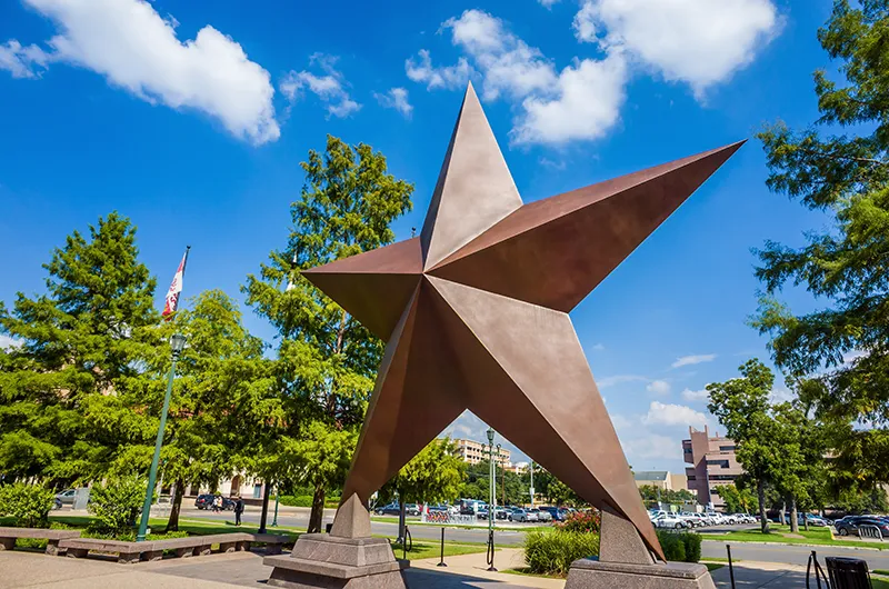 Texas lone star statue