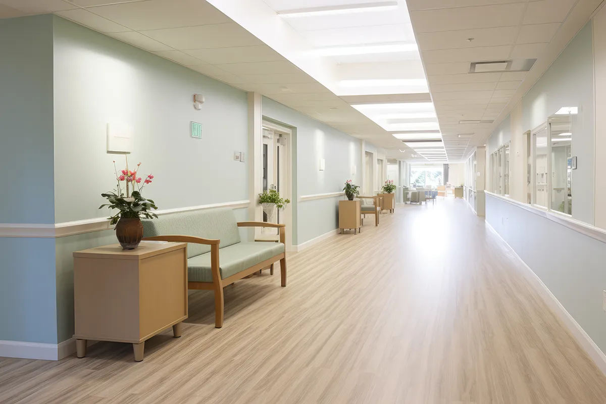 Nursing home hallway