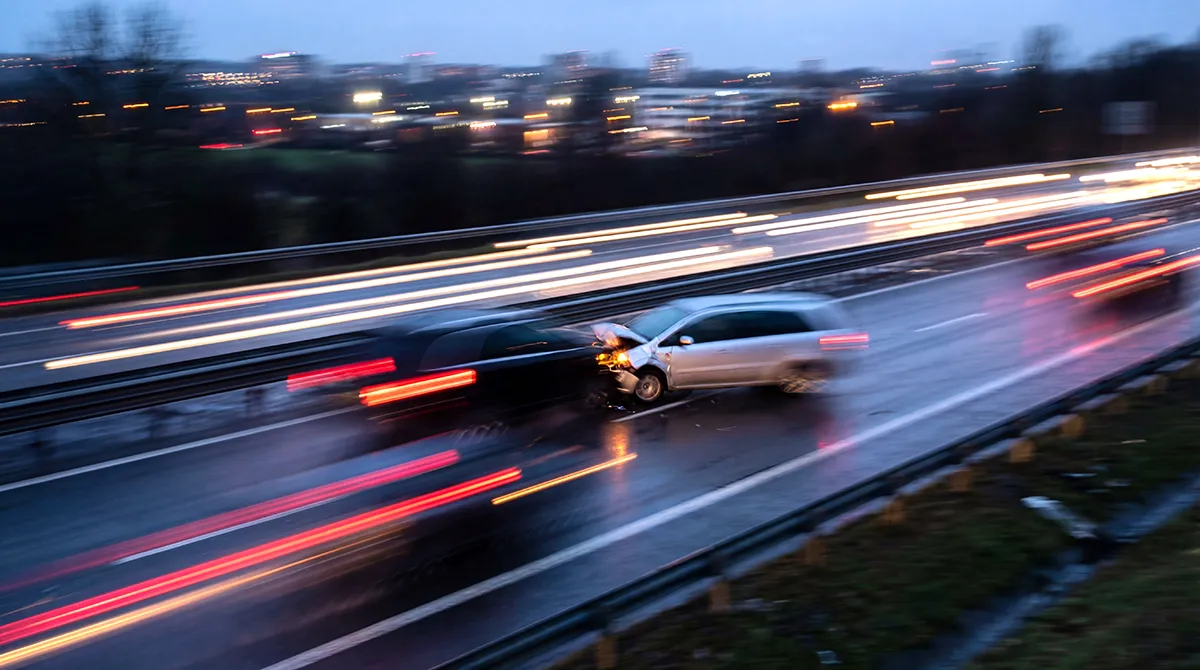 Wrong way driver head-on crash on highway